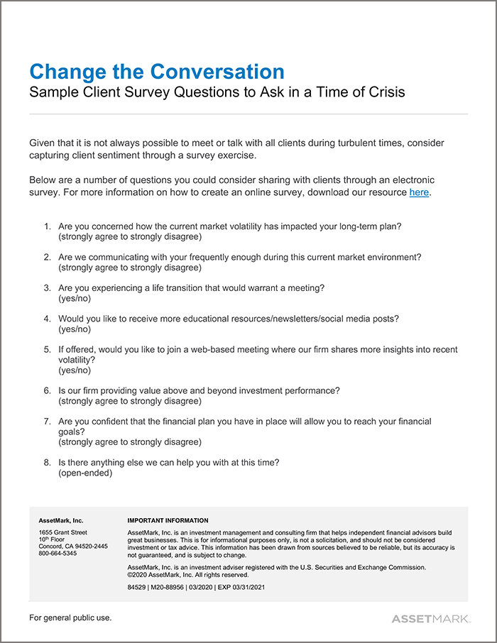 Sample Survey Questions